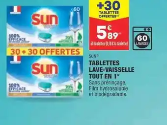 ALDI Tablettes Lave-vaisselle Tout En 1* offre