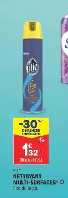 ALDI Nettoyant Multi-surfaces Pliz® offre