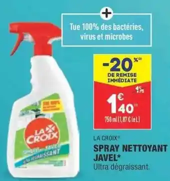 ALDI Spray Nettoyant Javel* La Croix® offre