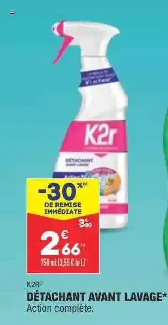 ALDI Détachant Avant Lavage* K2r® offre