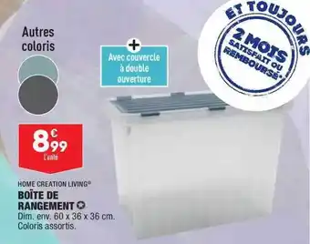 ALDI Boite De Rangement Home Creation Livong® offre