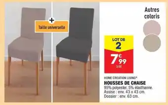 ALDI Housses De Chaise Home Creation Living® offre