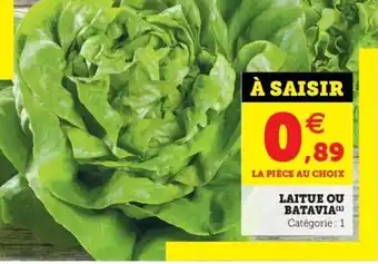 Super U Laitue ou batavia offre