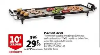 Auchan Plancha Livoo offre