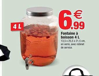 Bazarland Fontaine à Boisson 4 L offre