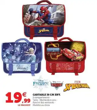 Super U Cartable 38 cm env. offre