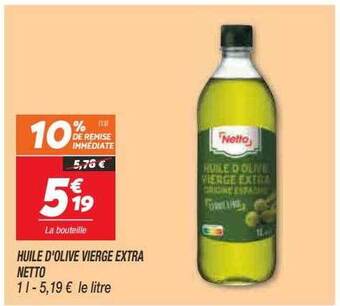 Netto Huile D'olive Vierge Extra Netto offre