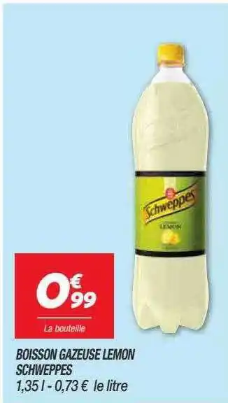 Netto Boisson Gazeuse Lemon Schweppes offre