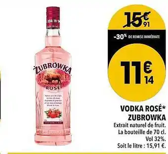 Vodka Rosé Zubrowka