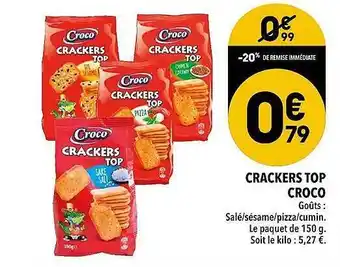 Supeco Crackers Top Croco offre