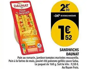 Sandwichs Daunat