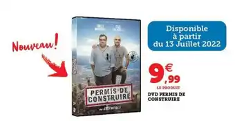 Super U DVD permis de construire offre
