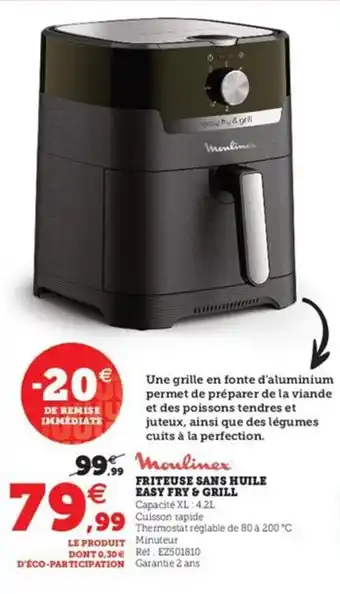 Super U Friteuse sans huile easy fry & grill offre