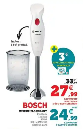 Super U BOSCH mixeur plongeant offre