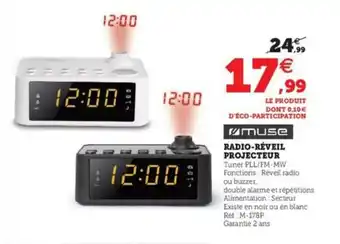 Super U MUSE radio-réveil projecteur offre