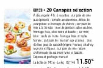 Thiriet 20 canapés sélection offre