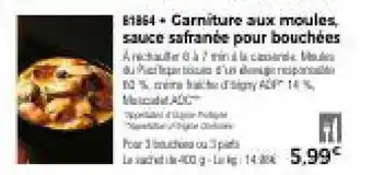Thiriet Garniture aux moules, sauce safranée pour bouchées offre