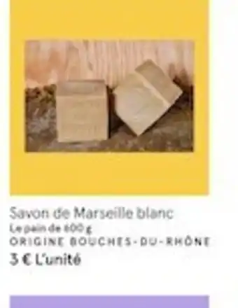 Monoprix Savon de Marseille Blanc offre