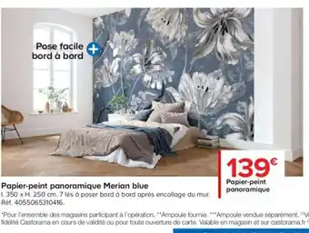 Castorama Papier-Peint Panoramique Merian Blue offre