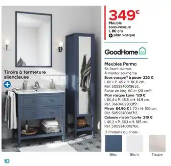 Castorama Goodhome Meubles Perma offre