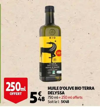 Auchan Huile d'olive Bio Terra Delyssa offre