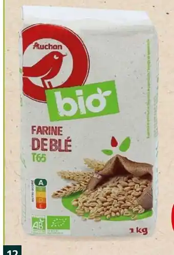Auchan Farine de blé T65 offre