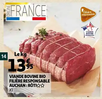 Auchan Viande Bovine Bio Filière Responsable offre