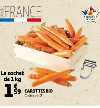 Auchan Carottes Bio offre