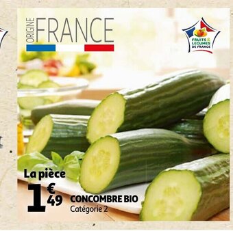 Auchan Concombre Bio offre