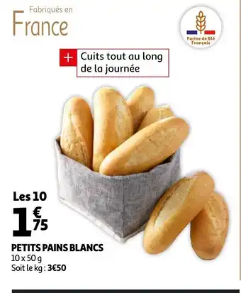 Auchan Petits Pains Blancs offre