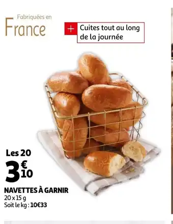 Auchan Navettes à Garnir offre