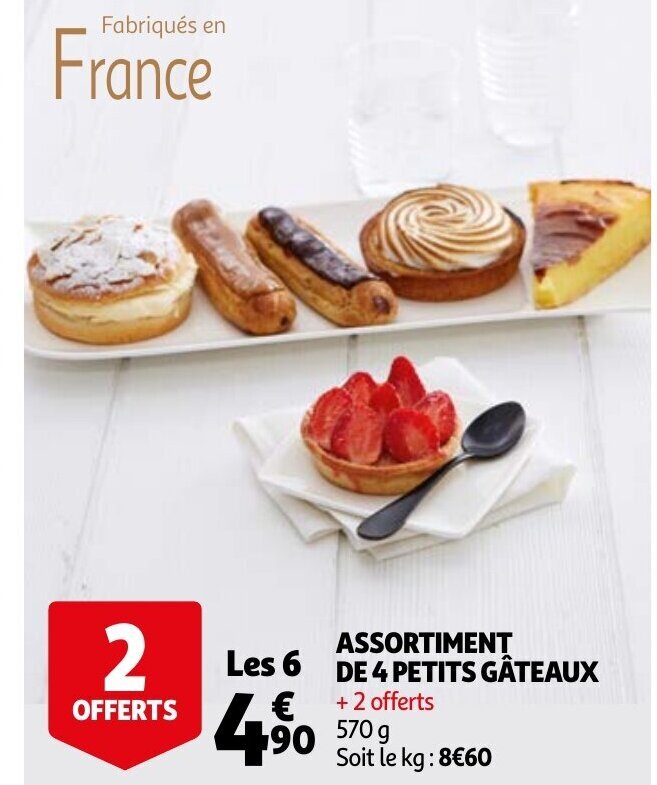 Promo Assortiment De 4 Petits Gateaux Chez Auchan