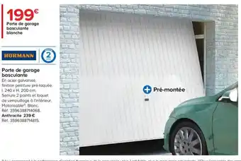 Castorama Porte de Garage Basculante offre