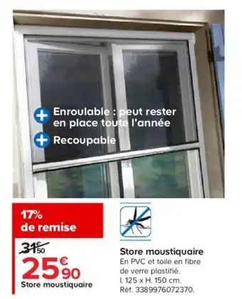 Castorama Store Moustiquaire offre