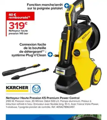 Castorama Nettoyeur Haute Pression K5 Premium Power Control offre