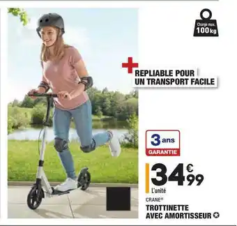 L'unite Crane Trottinette Avec Amortisseur