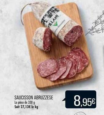 Match Saucisson Abruzzese offre