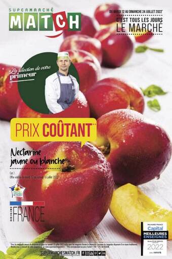 Match Nectarine Jaune Ou Blanche offre