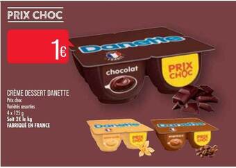 Match Crème Dessert Danette offre