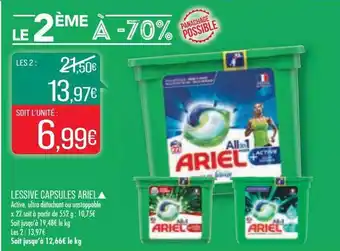 Match Lessive Capsules Ariel offre
