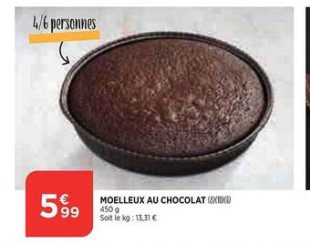 Maximarché Moelleux Au Chocolat offre