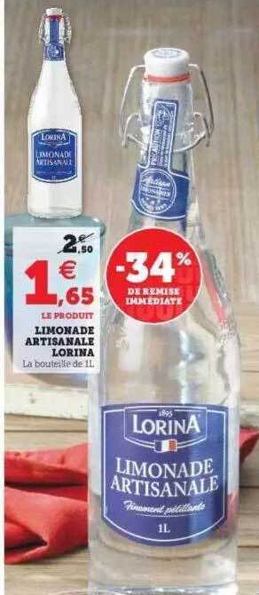 Super U Limonade Artisanale Lorina offre