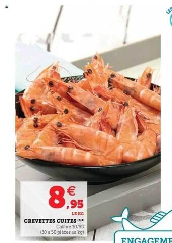 Super U Crevettes Cuites offre