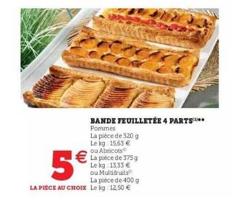 Super U Bande Feuilletée 4 Parts offre