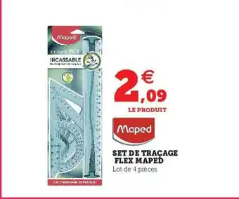 Super U Set De Traçage Flex Maped offre