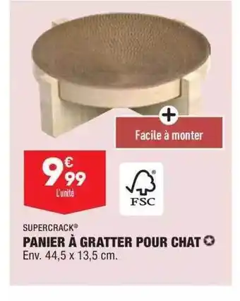 ALDI Supercrack Panier à Gratter Pour Chat offre