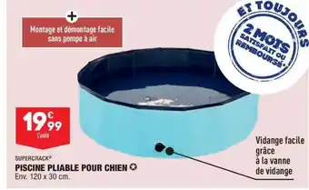 ALDI Supercrack Piscine Pliable Pour Chien offre
