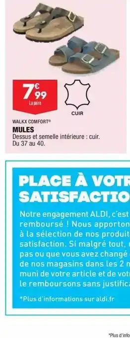 ALDI Walkx Comfort Mules offre