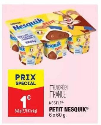 ALDI Nestlé Petit Nesquik offre