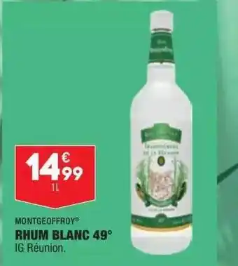 ALDI Montgeoffroy Rhum Blanc 49° offre
